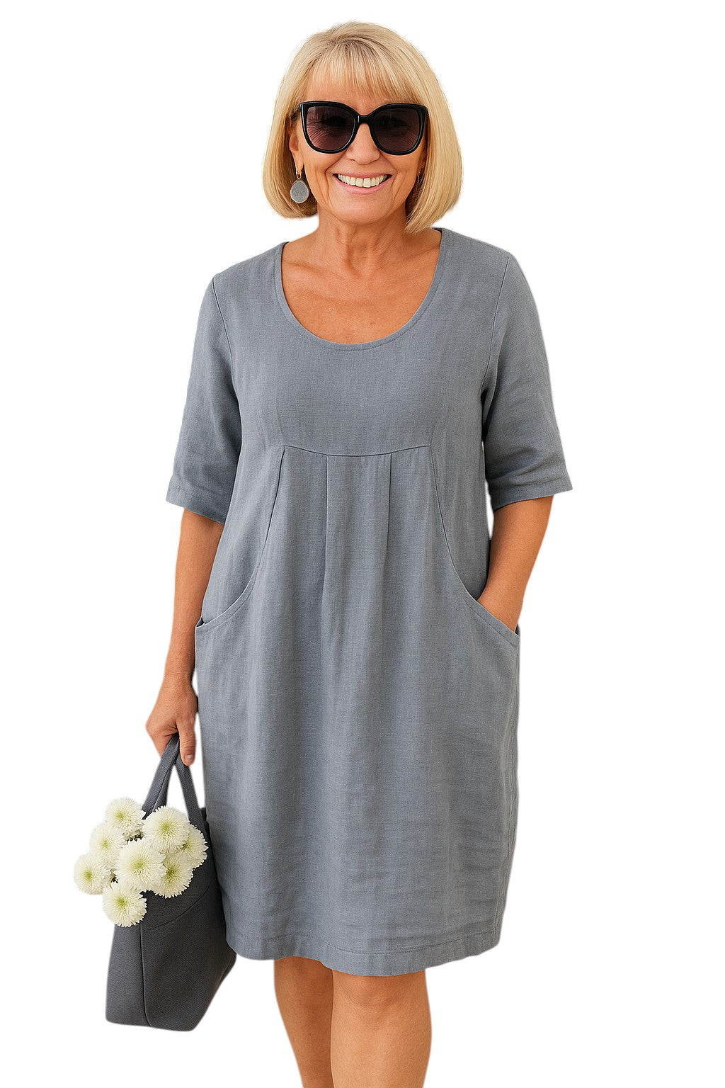Ingrid – Luchtige Dames Geplooide Zomerjurk