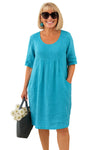 Ingrid – Luchtige Dames Geplooide Zomerjurk