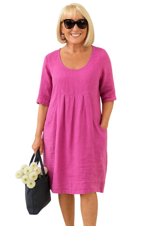 Ingrid – Luchtige Dames Geplooide Zomerjurk