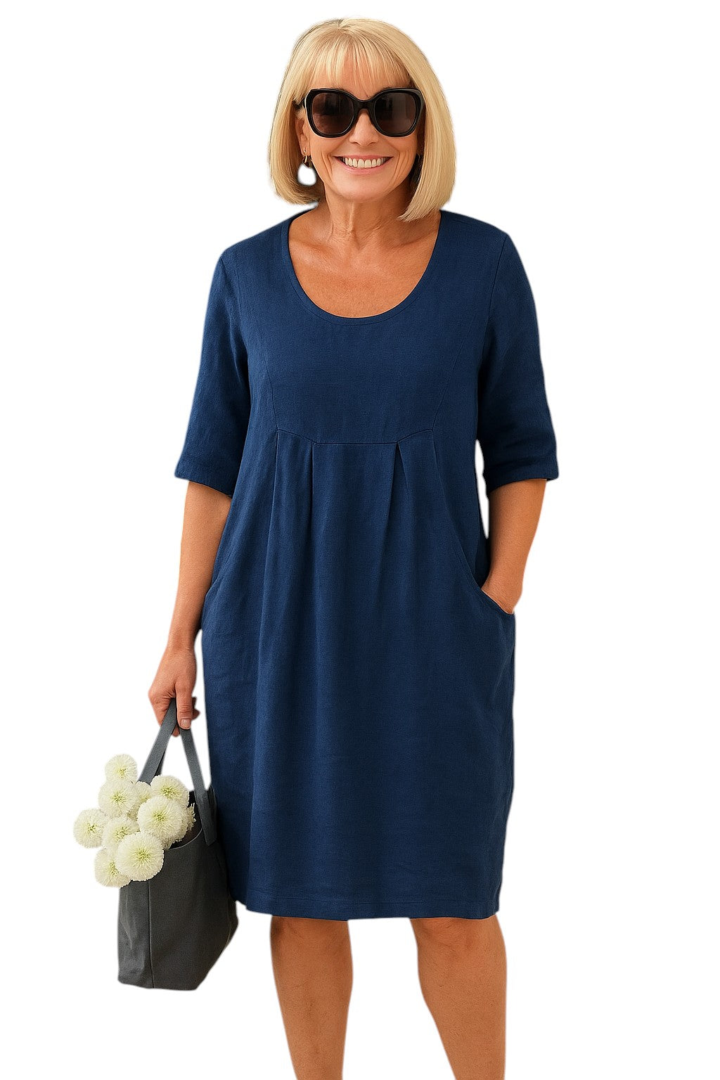 Ingrid – Luchtige Dames Geplooide Zomerjurk