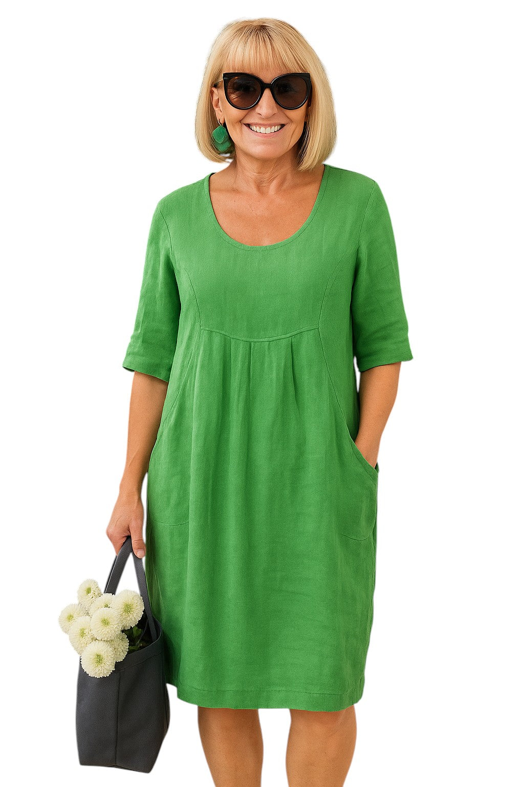 Ingrid – Luchtige Dames Geplooide Zomerjurk