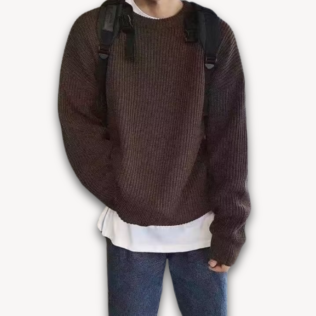 Luca – Oversized Gebreide Wintertrui voor Heren