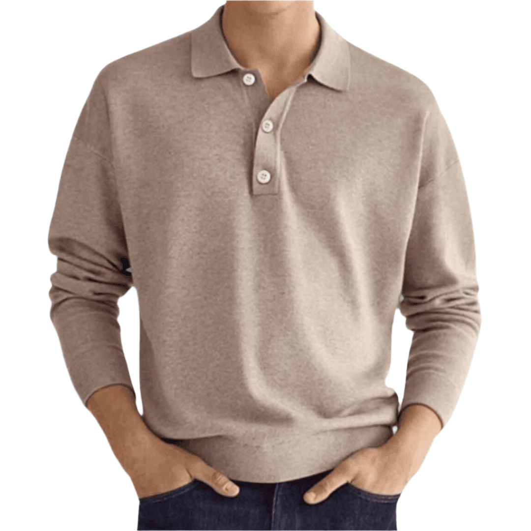 Dionel – Klassieke Heren Polo Trui met Kraag