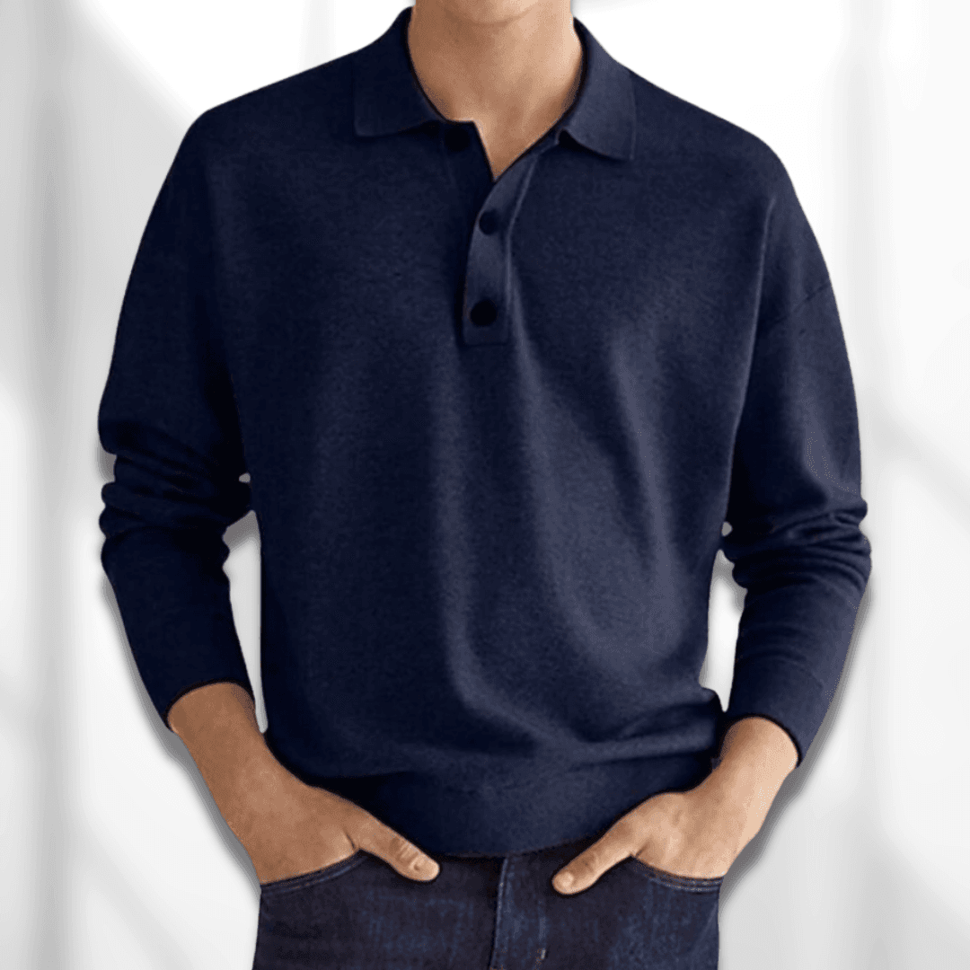 Dionel – Klassieke Heren Polo Trui met Kraag