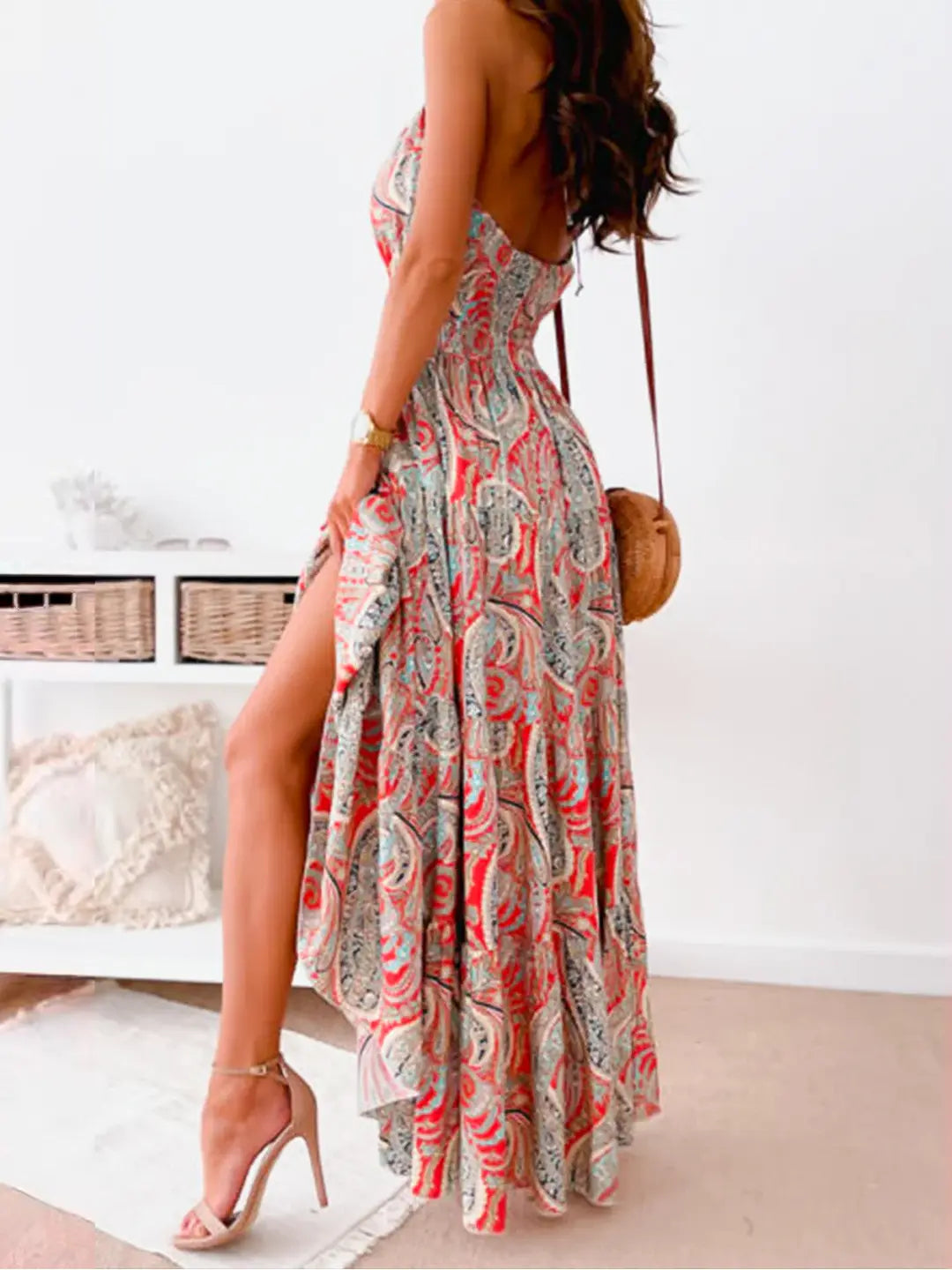 NoraZanni Lange Elegante Hoge Taille Jurk