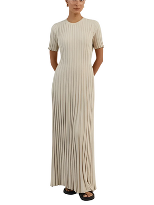 Isabella – Gebreide Multicolor Maxi Jurk voor Dames
