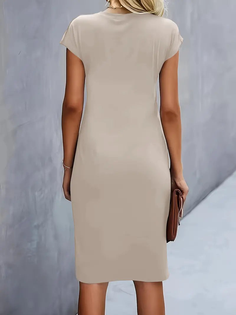 Aiki – Elegante Dames Jurk met Gedraaid Detail