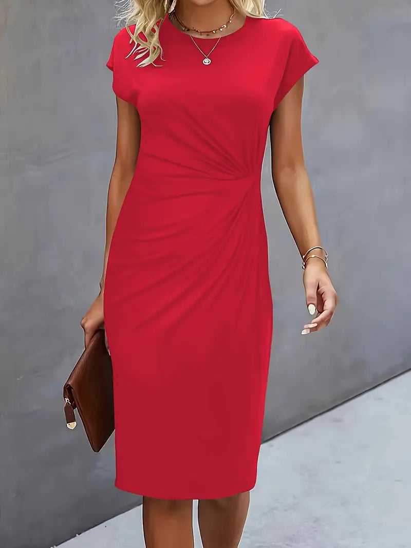 Aiki – Elegante Dames Jurk met Gedraaid Detail