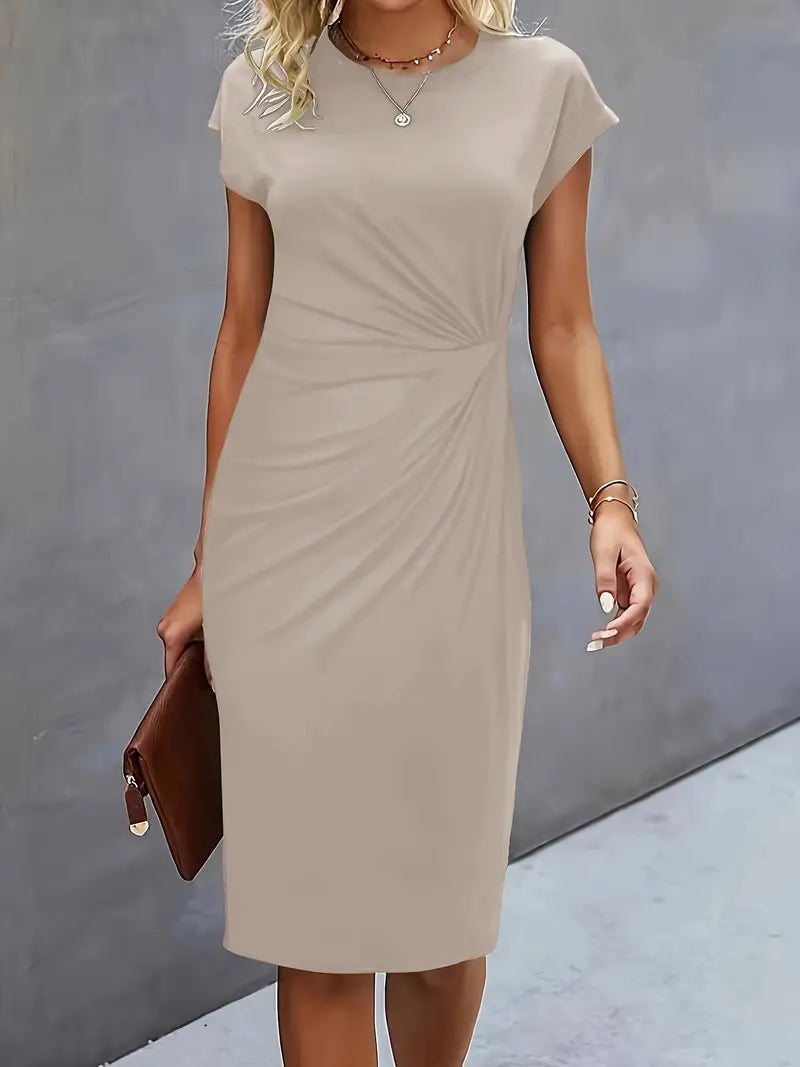 Aiki – Elegante Dames Jurk met Gedraaid Detail