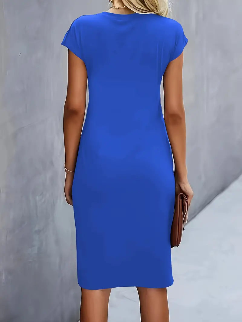 Aiki – Elegante Dames Jurk met Gedraaid Detail