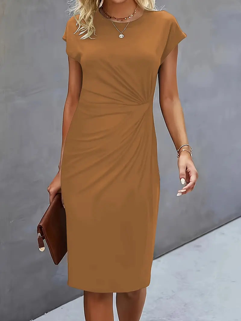 Aiki – Elegante Dames Jurk met Gedraaid Detail