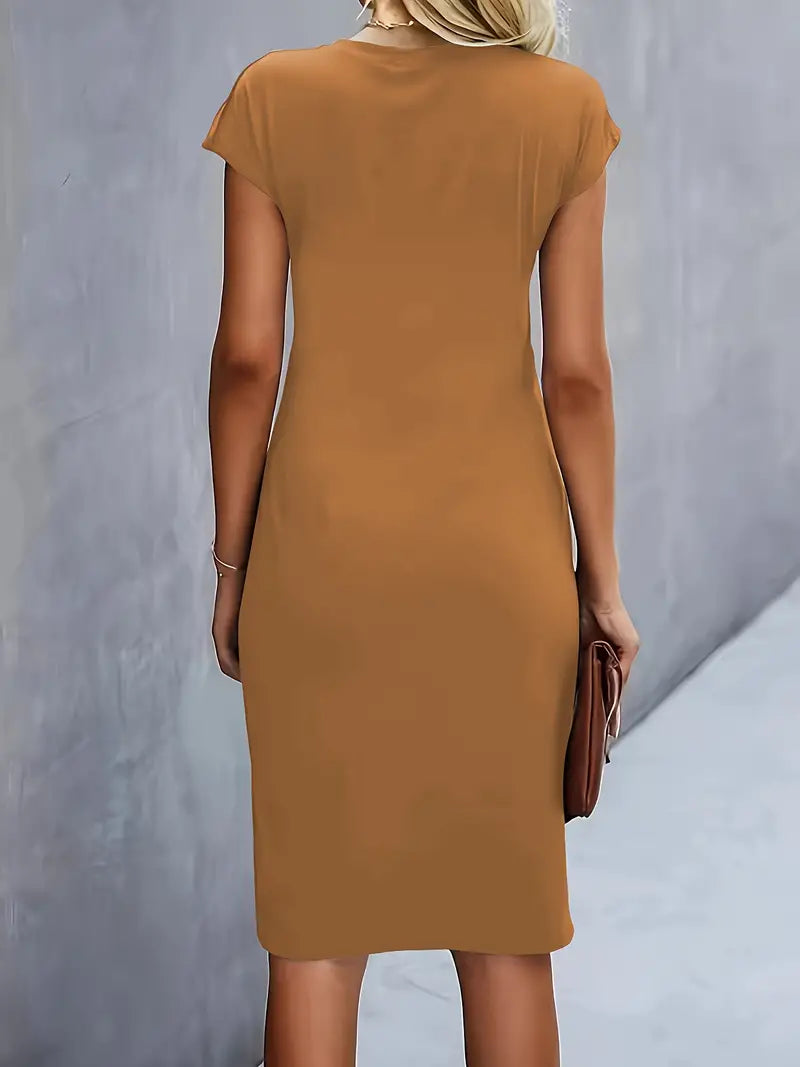 Aiki – Elegante Dames Jurk met Gedraaid Detail