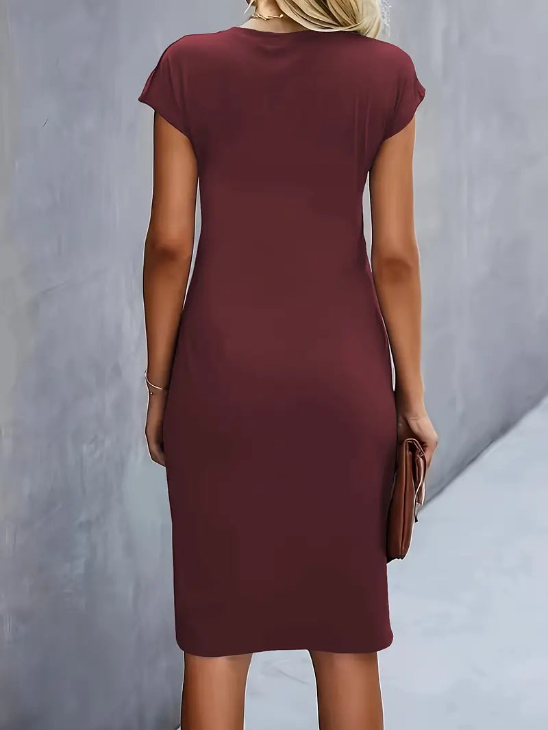 Aiki – Elegante Dames Jurk met Gedraaid Detail