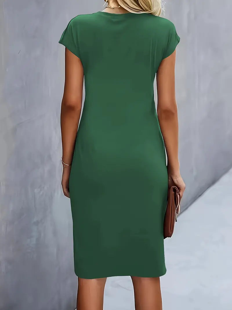 Aiki – Elegante Dames Jurk met Gedraaid Detail