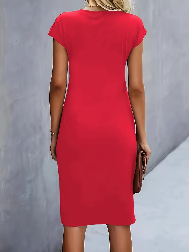 Aiki – Elegante Dames Jurk met Gedraaid Detail