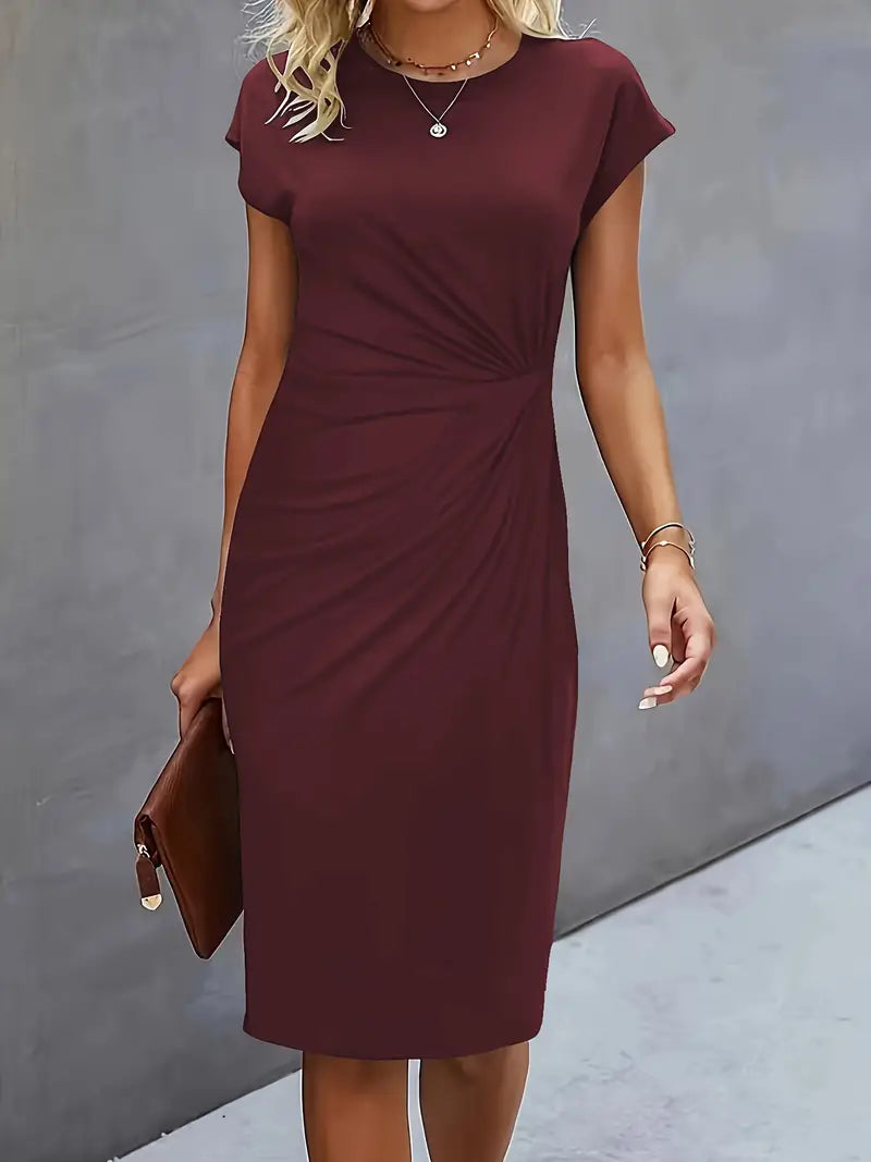 Aiki – Elegante Dames Jurk met Gedraaid Detail