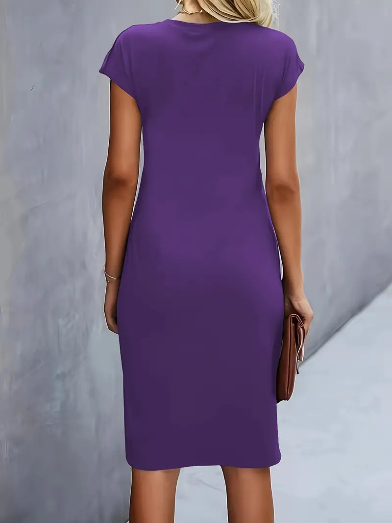 Aiki – Elegante Dames Jurk met Gedraaid Detail