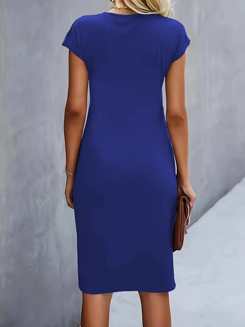 Aiki – Elegante Dames Jurk met Gedraaid Detail