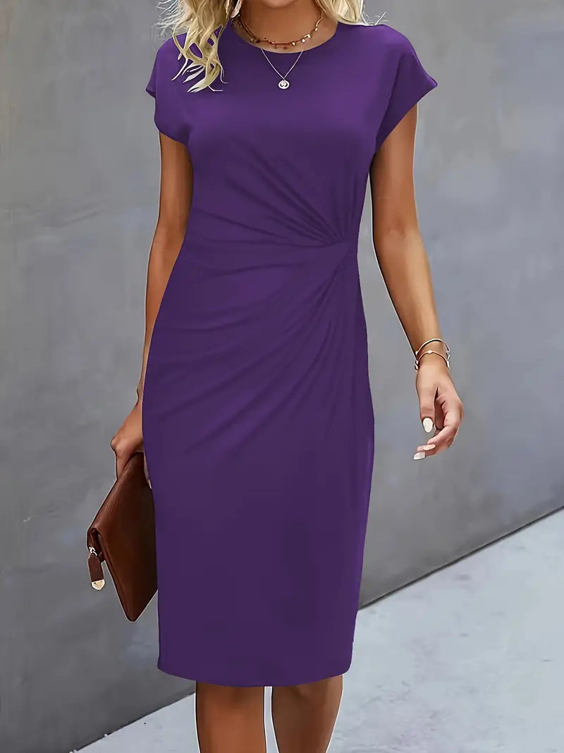 Aiki – Elegante Dames Jurk met Gedraaid Detail