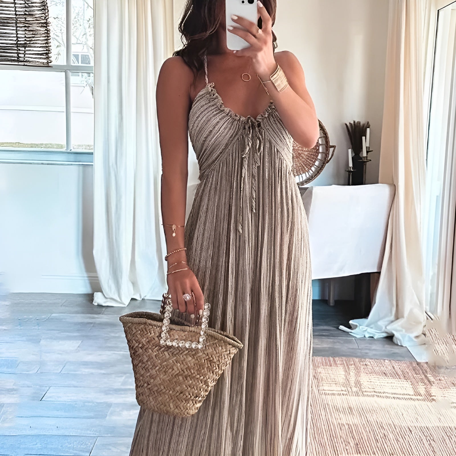Terralina – Boho Geïnspireerde Maxi Jurk Voor Dames