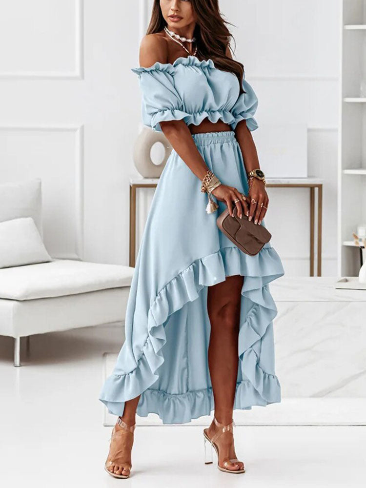 Camila – Elegante Off-Shoulder Dames Terno