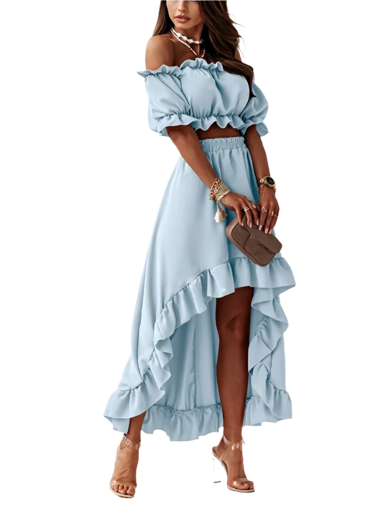 Camila – Elegante Off-Shoulder Dames Terno