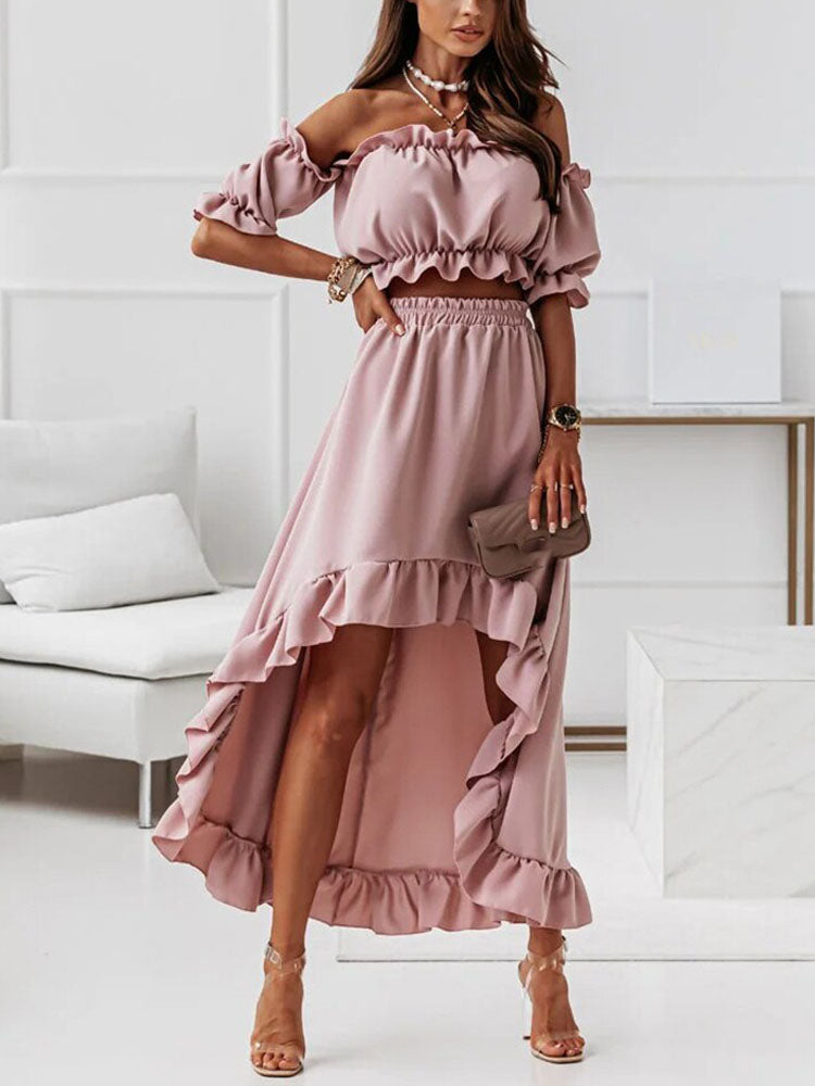 Camila – Elegante Off-Shoulder Dames Terno