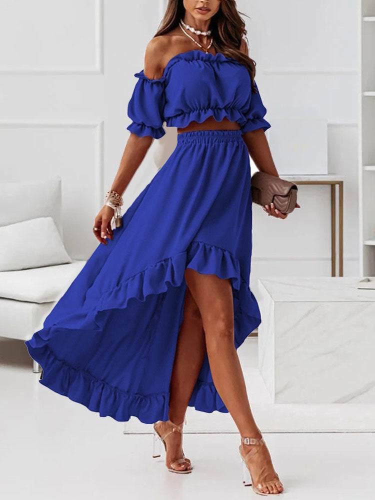 Camila – Elegante Off-Shoulder Dames Terno