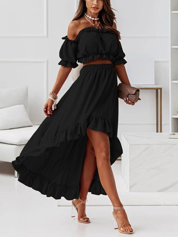 Camila – Elegante Off-Shoulder Dames Terno