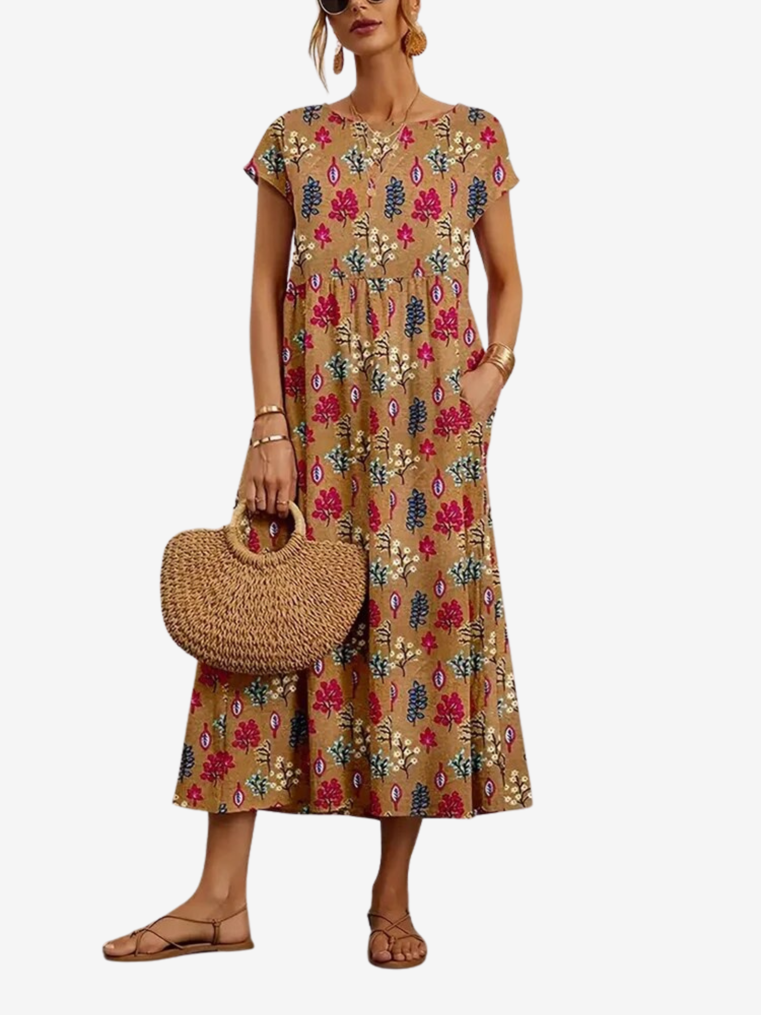 CaterinaSereni Elegante Bloemenjurk