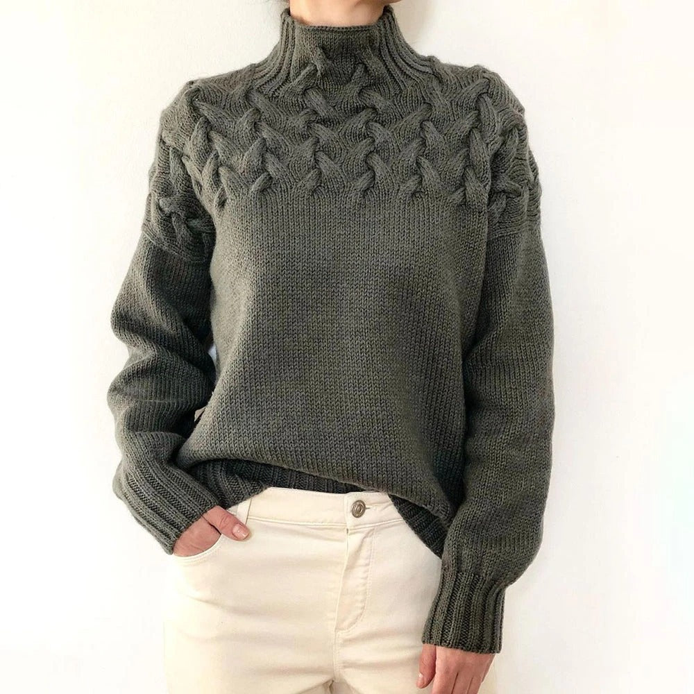 Elena – Warme Gebreide Dames Coltrui