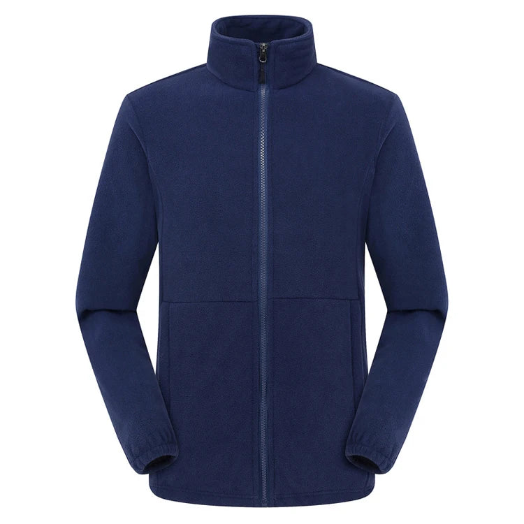 Luca – Unisex Fleece Jack met Ritssluiting en Hoge hals