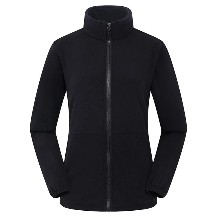 Luca – Unisex Fleece Jack met Ritssluiting en Hoge hals
