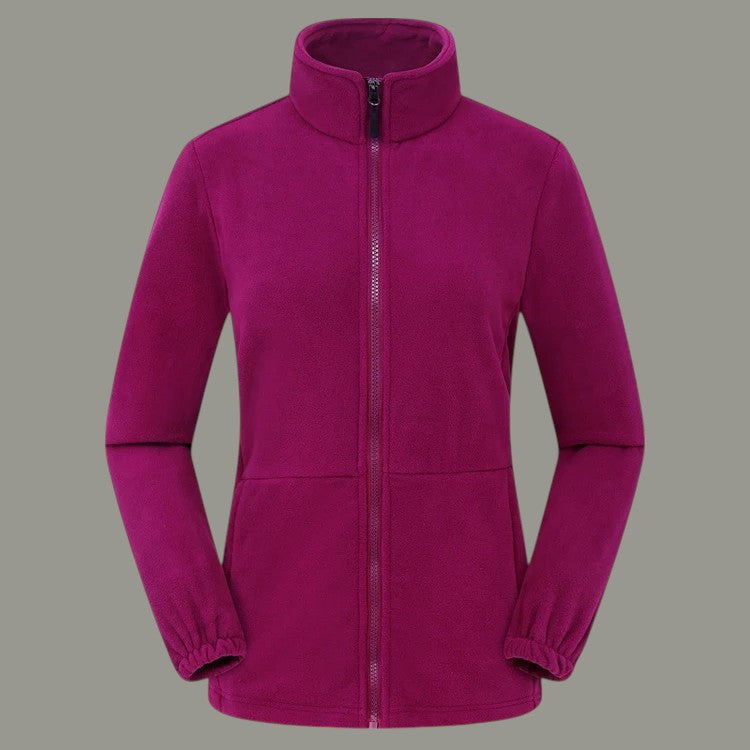 Luca – Unisex Fleece Jack met Ritssluiting en Hoge hals