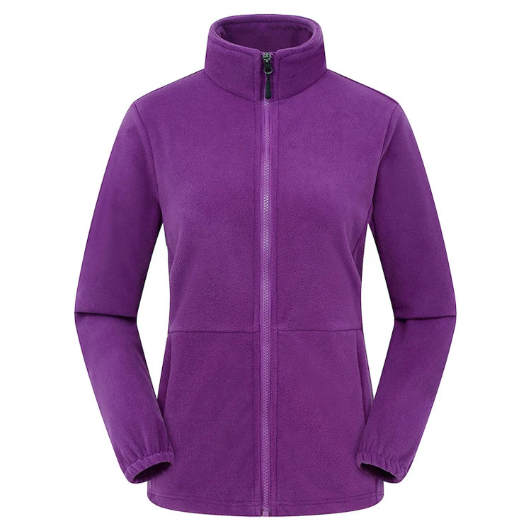 Luca – Unisex Fleece Jack met Ritssluiting en Hoge hals