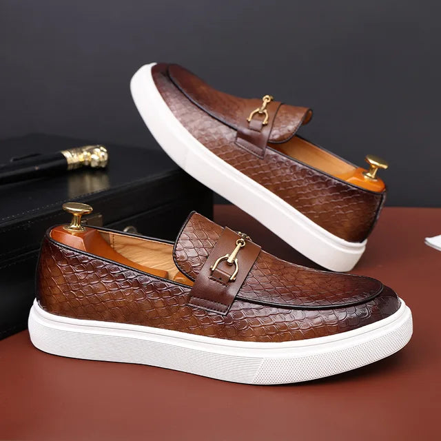 RiccardoBiagi Leren Gespschoenen Voor Heren