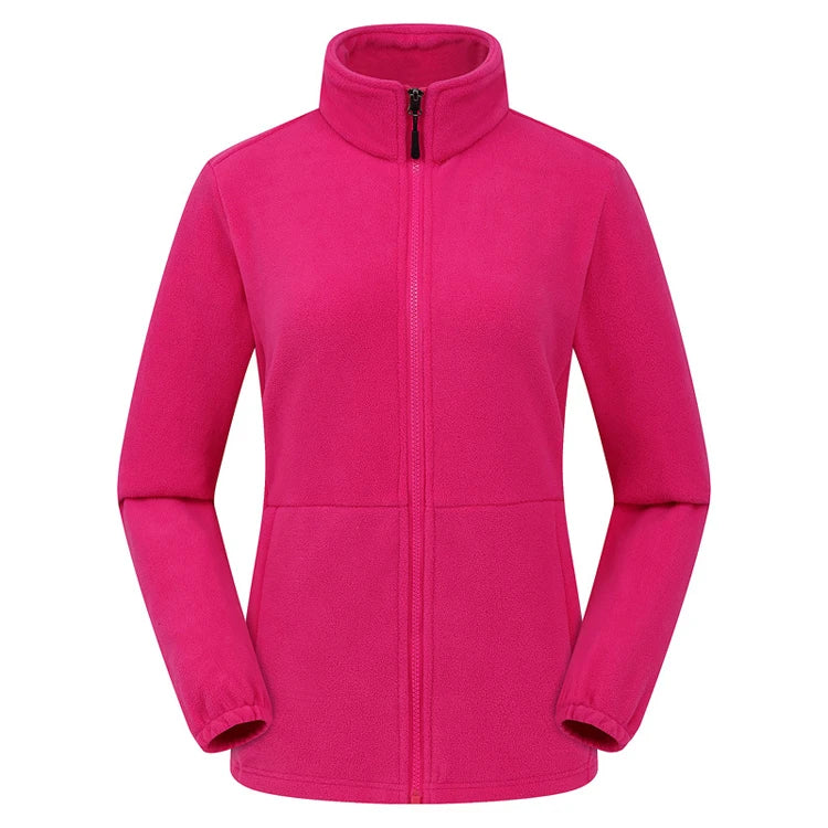 Luca – Unisex Fleece Jack met Ritssluiting en Hoge hals