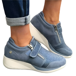 Sofia – Rhinestone Wedge Sneakers voor Dames