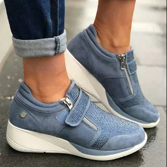 Sofia – Rhinestone Wedge Sneakers voor Dames