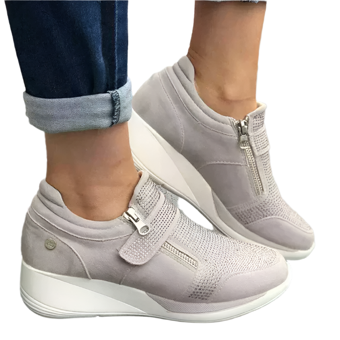 Sofia – Rhinestone Wedge Sneakers voor Dames