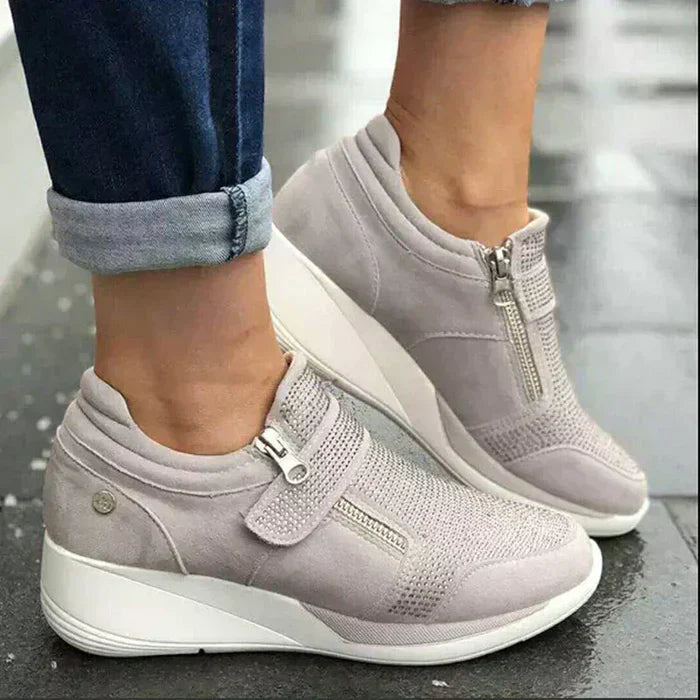 Sofia – Rhinestone Wedge Sneakers voor Dames