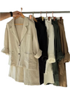 MarcoDelano Dames Jas Stijl Shirt & Plazo Set