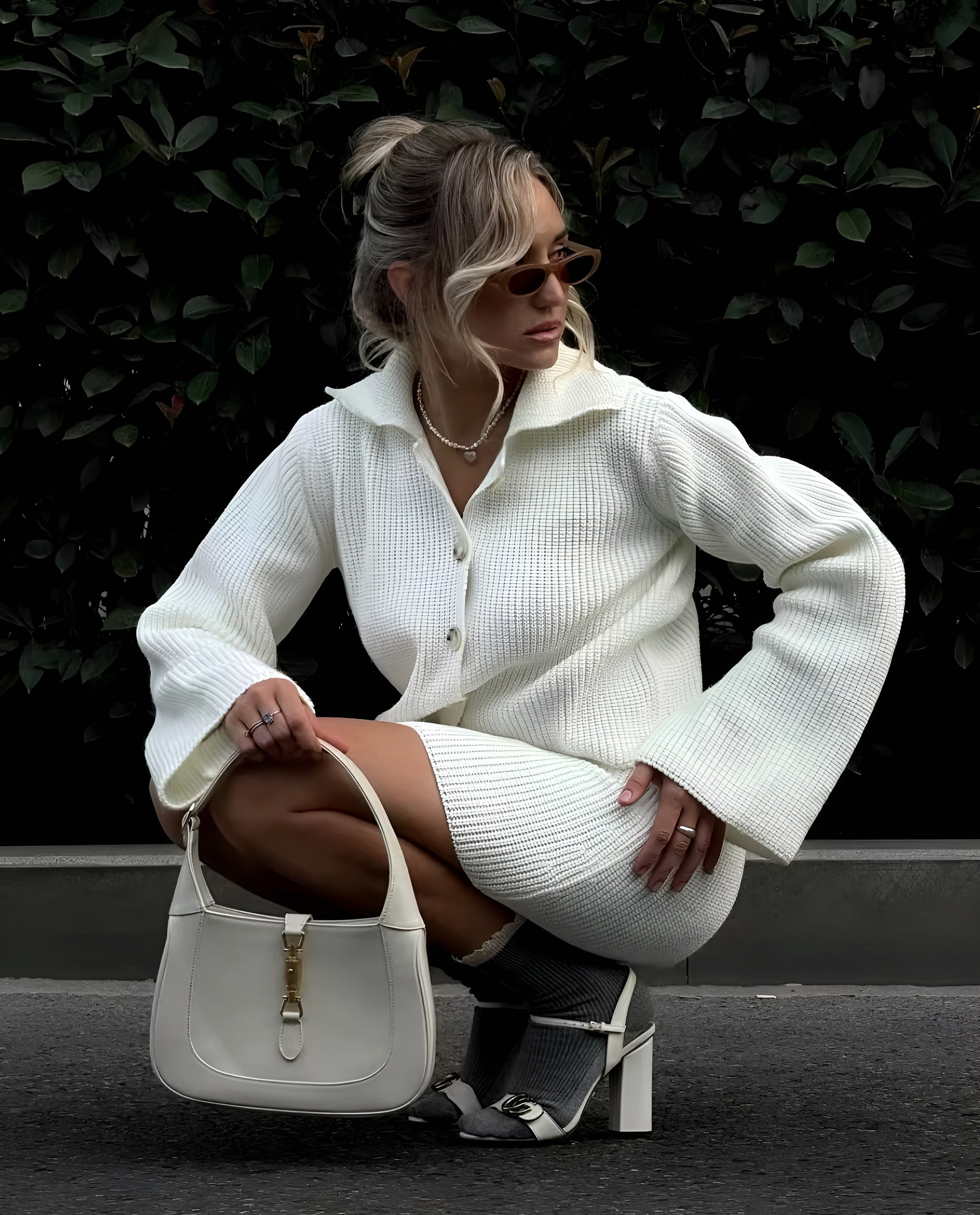 Sofia – Dames Knusse Gebreide Co-ord Set