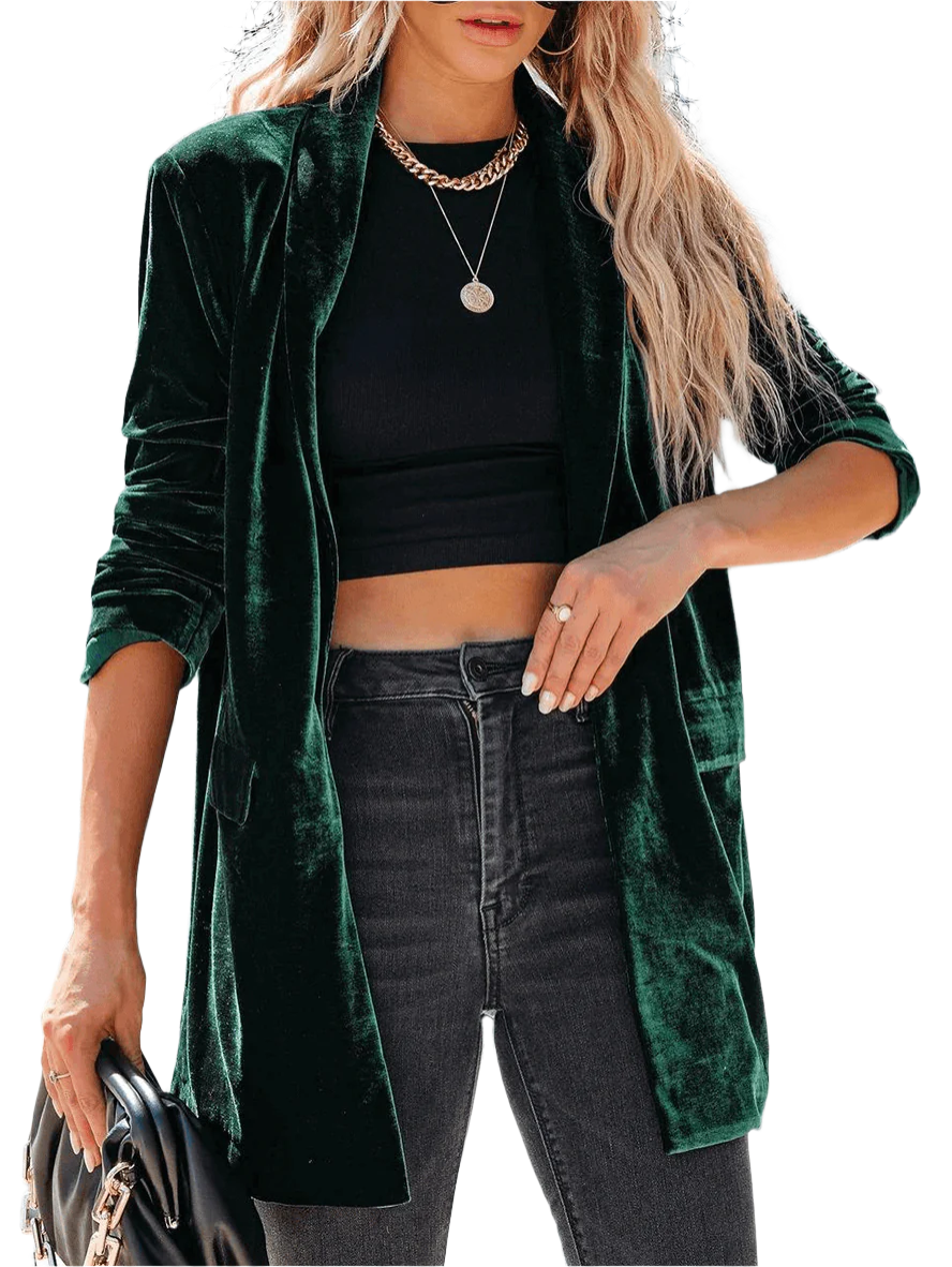Alessia – Elegante Open Damesblazer in Luxe Kleuren