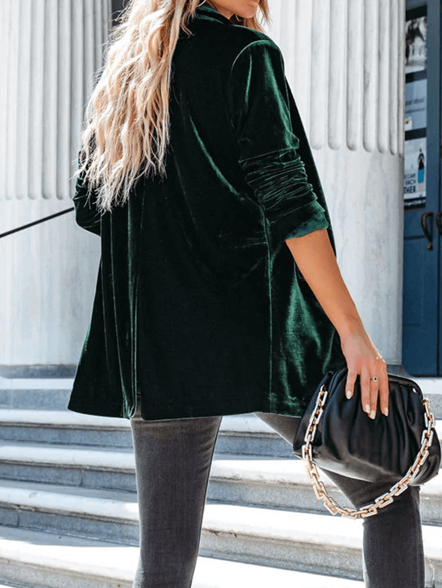 Alessia – Elegante Open Damesblazer in Luxe Kleuren