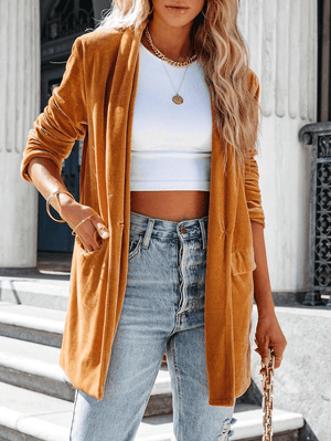 Alessia – Elegante Open Damesblazer in Luxe Kleuren