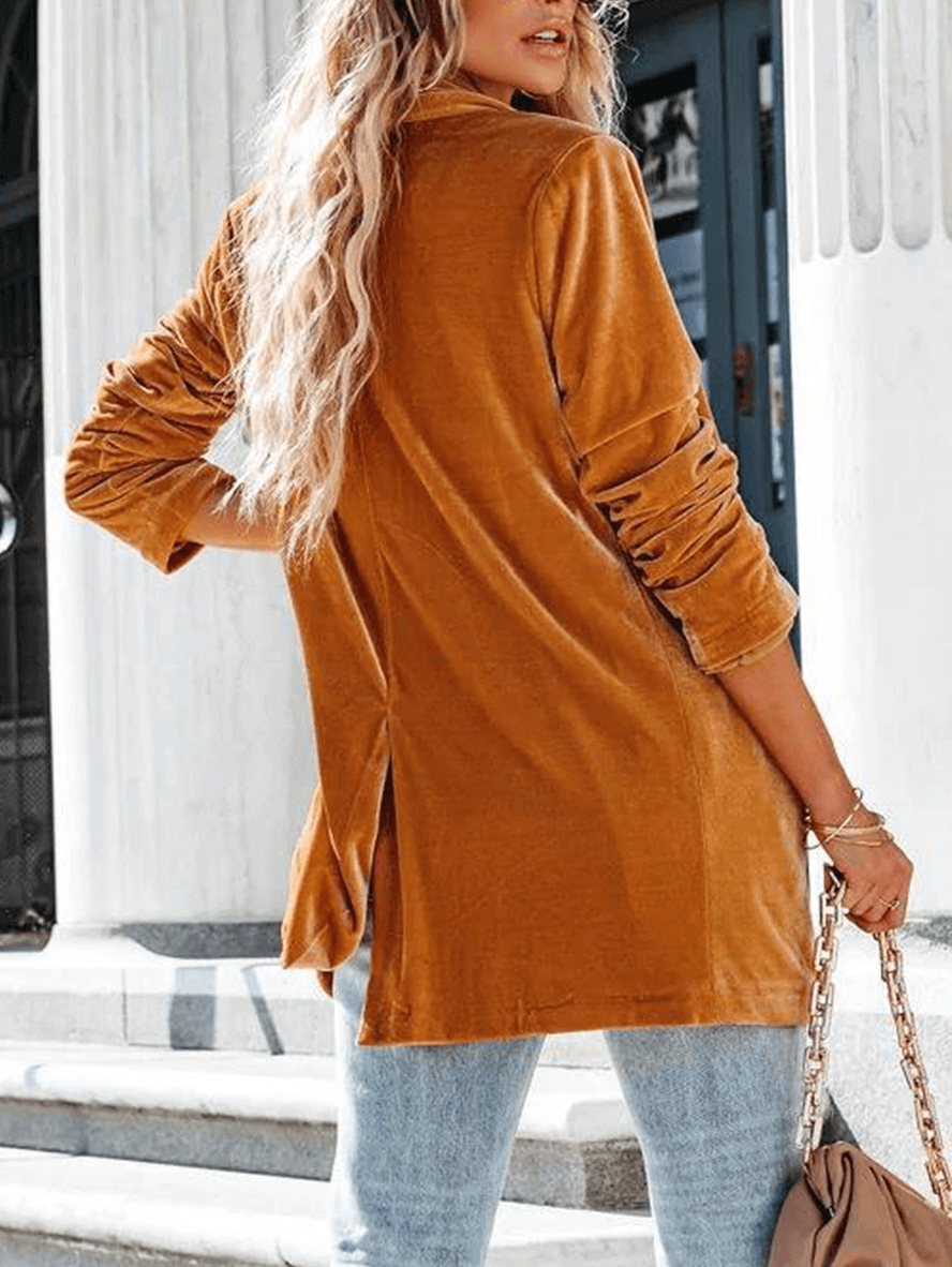 Alessia – Elegante Open Damesblazer in Luxe Kleuren