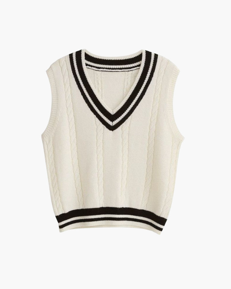 Sofia – Zachte Gebreide Dames Sweater Vest