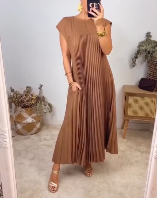 Chiara – Tijdloos Comfort Dames Midi Jurk