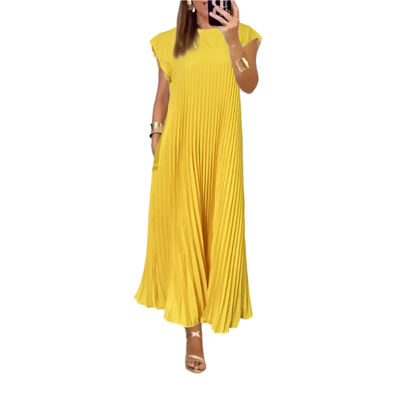 Chiara – Tijdloos Comfort Dames Midi Jurk